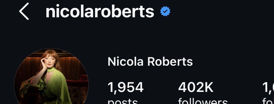 Nicola changes her handle on Instagram